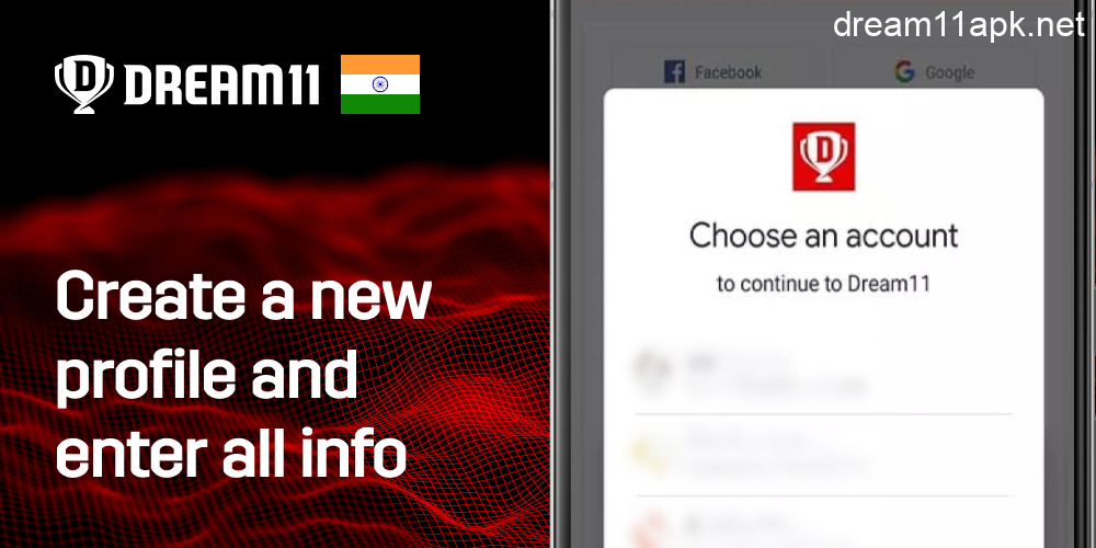 Create a New Profile in Dream11 for Android