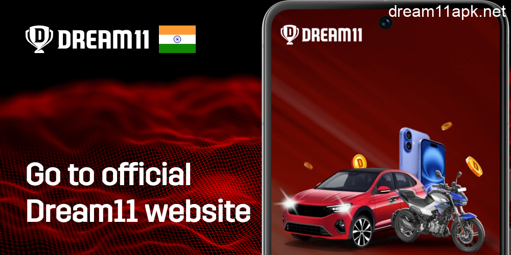 Open to the official Dream11 Website on your Android Device