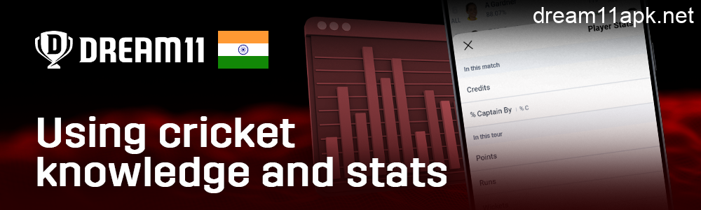 Use statistics in the Dream11 app to assemble cricket team