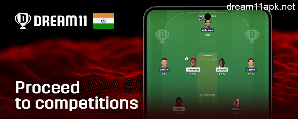 Confirm your IPL Team in Dream11 India